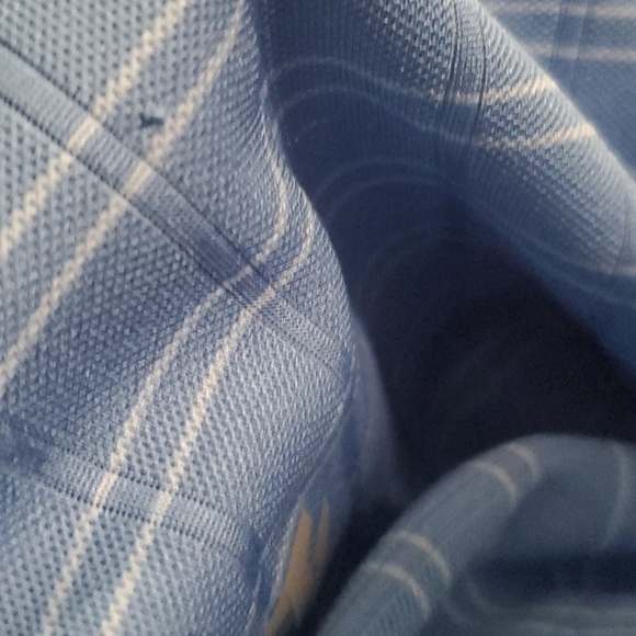 Izod GOLF Shirt Mens Size Xl X-large Blue White Striped Boxed Lines Polo… - Picture 12 of 14